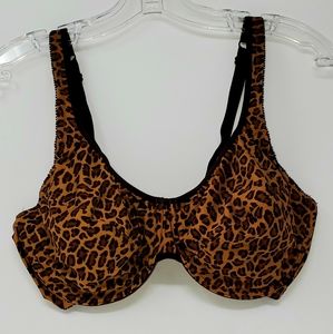 Leopard spotted underwire Bra 36D sexy cheetah animal print
